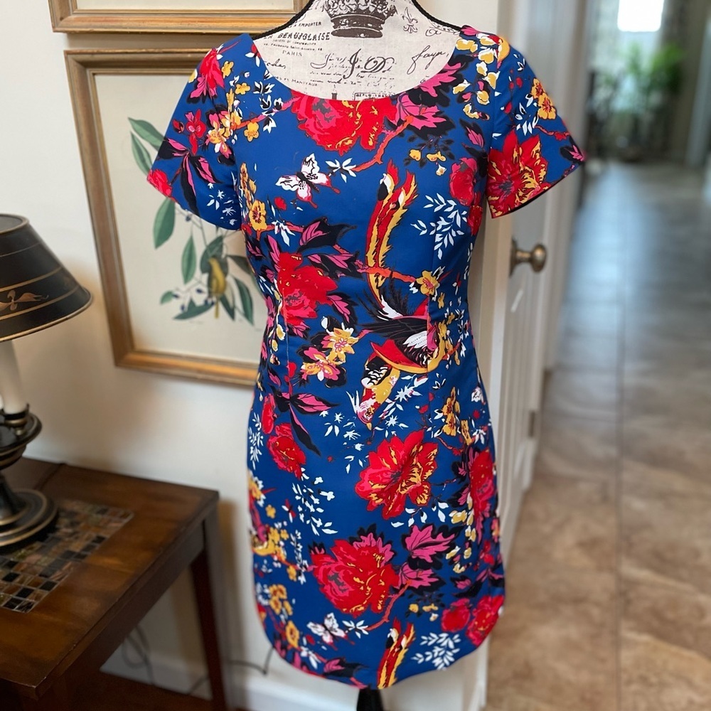 Anthropologie Plenty Tracy Reese Floral Bird Dress ~ 4 ~ 🕊
